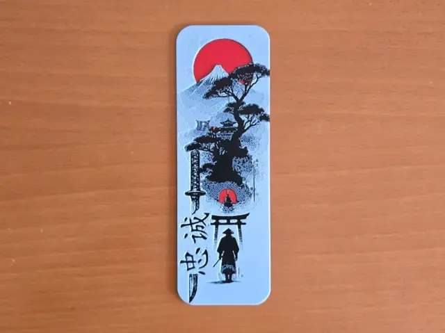 HueForge model: Japan Red Bookmark by Atrus Design