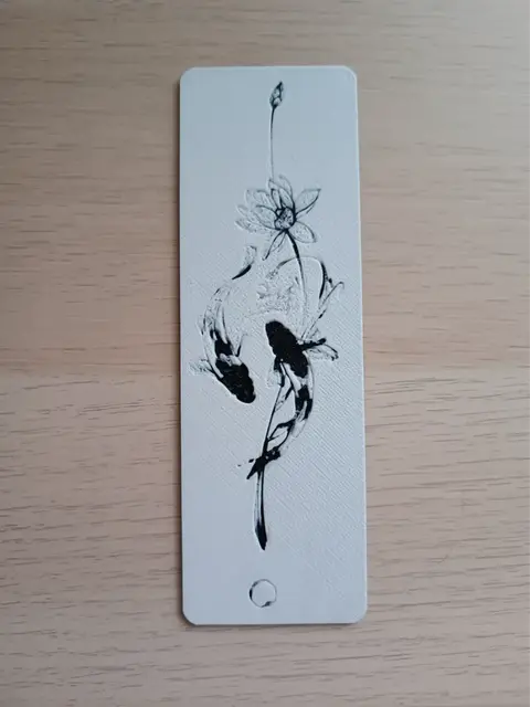 HueForge model: Japanese Fish BookMark by Atrus Design