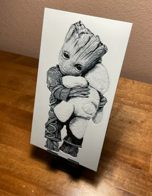 HueForge model: Hueforge - Guardians of the Galaxy - Groot n Teddy by Cloudy Nostalgia