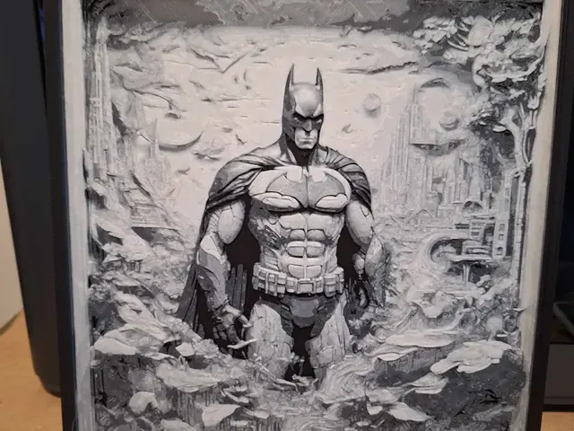 HueForge model: Batman Hueforge Black and white 2 colours by 3dGlow