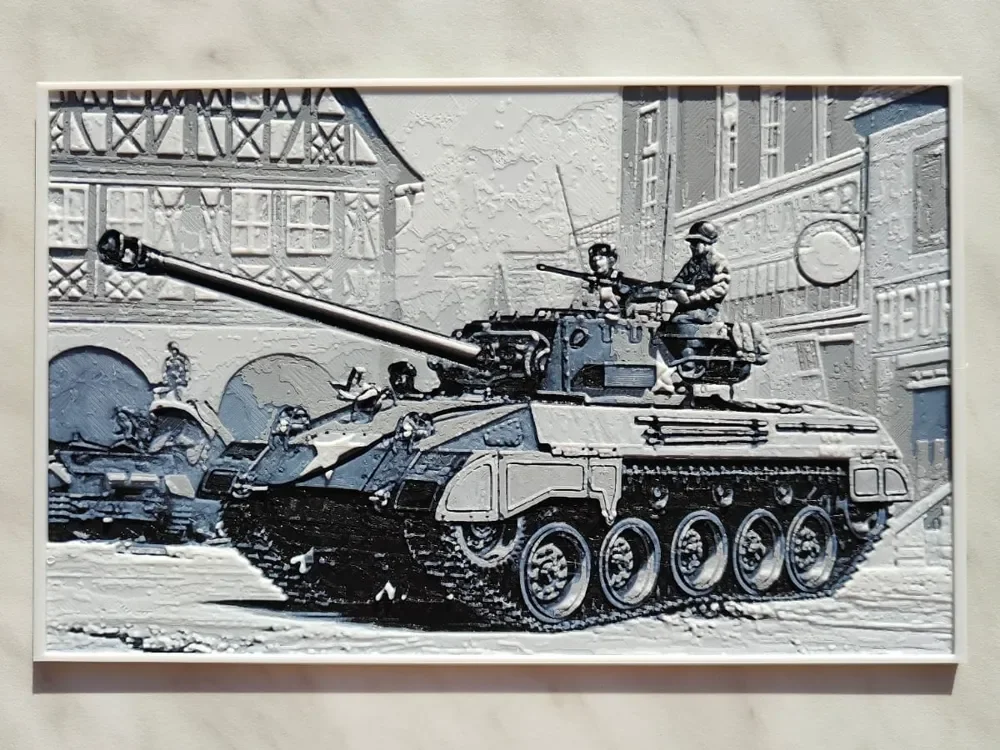 M18 Hellcat - Hueforge by BeaN HueForge model: M18 Hellcat - Hueforge by BeaN
