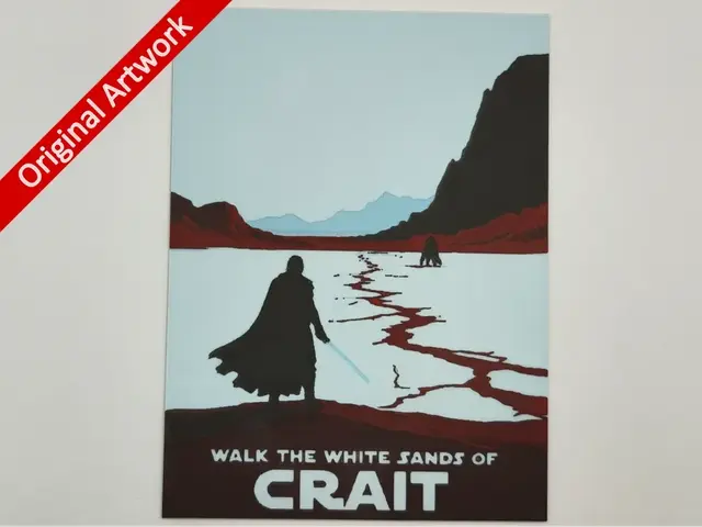 HueForge model: Crait travel poster - hueforge by Altf4-Formation