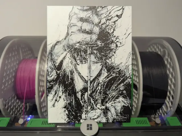 HueForge model: Seiichi Samura Hueforge - Kagurabachi カグラバチ by Razel