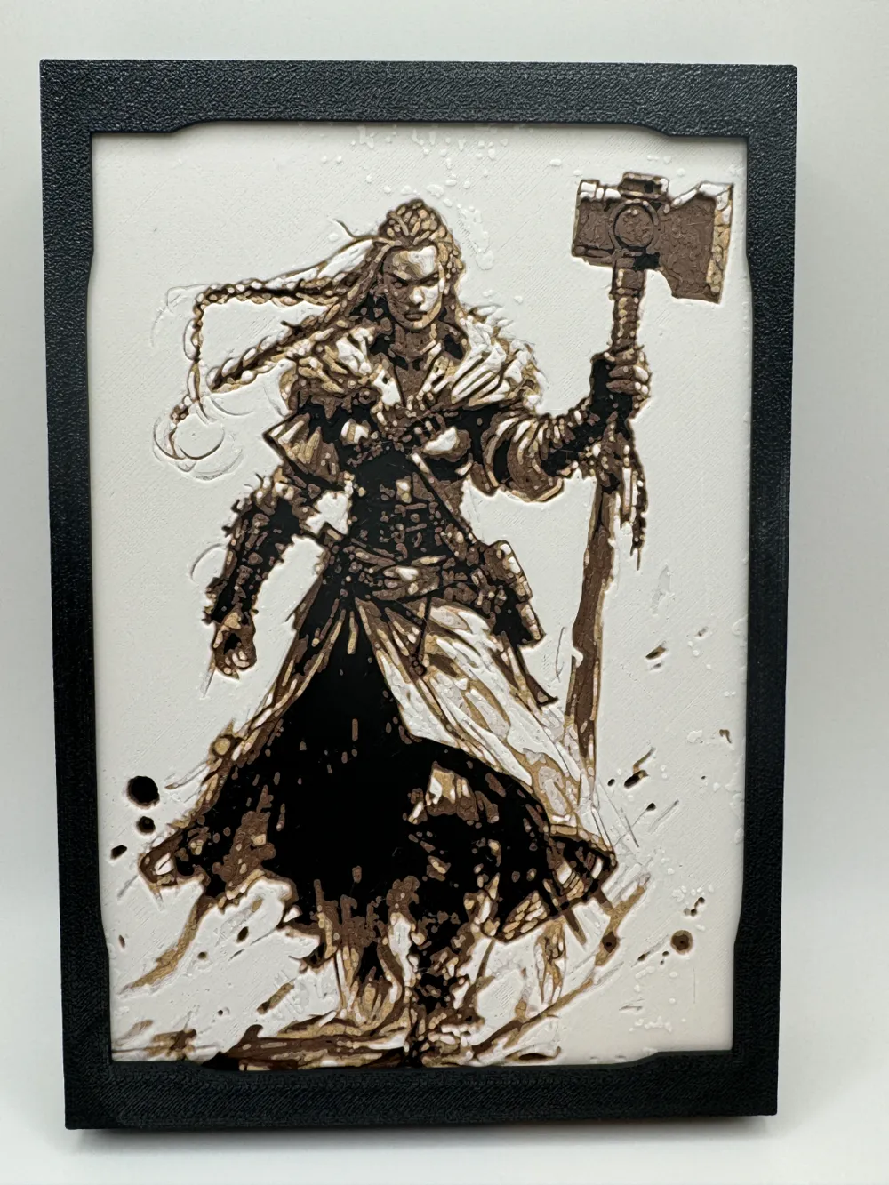 D&D Character Concepts - Human Warrior by Canadian Gamer HueForge model: D&D Character Concepts - Human Warrior by Canadian Gamer