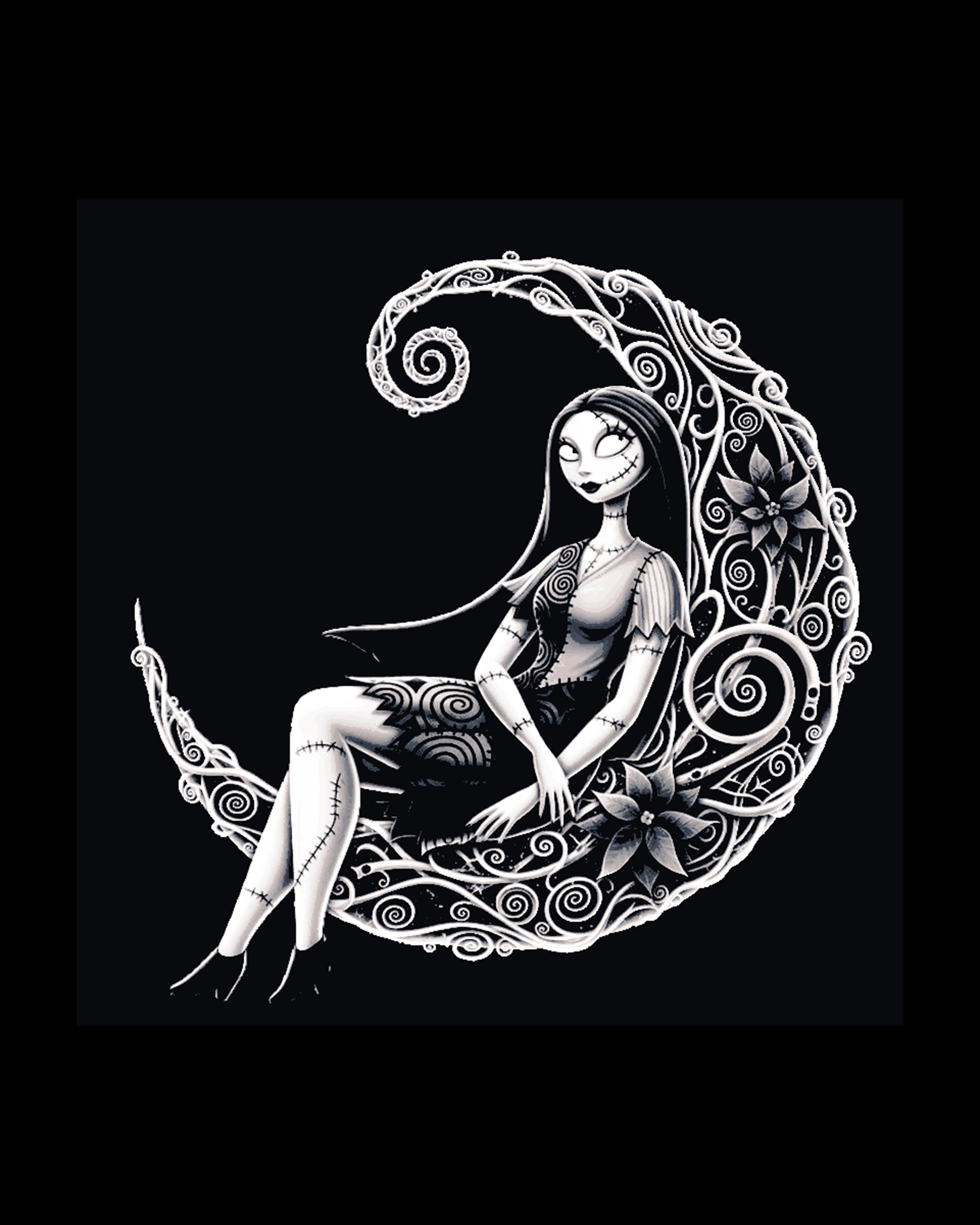 Fan Art cut out hueforge design of Sally from Nightmare Before Christmas by BooneCo3d HueForge model: Fan Art cut out hueforge design of Sally from Nightmare Before Christmas by BooneCo3d