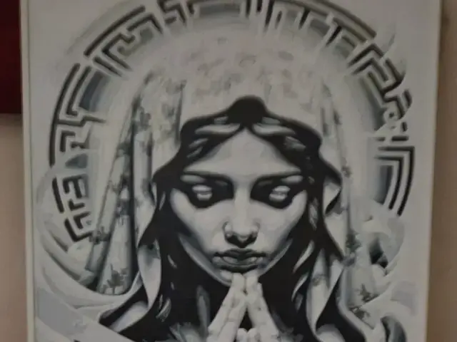 HueForge model: Mary Praying by Buntsta