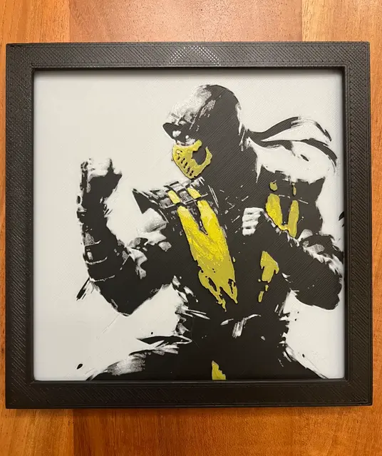 HueForge model: Scorpion by JustBe 3D Printing