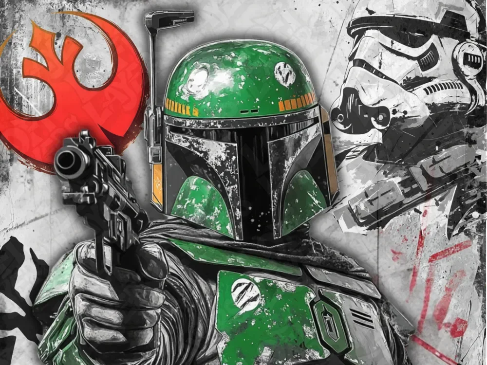 Boba Fett Shadowforge by LoFi Layers HueForge model: Boba Fett Shadowforge by LoFi Layers