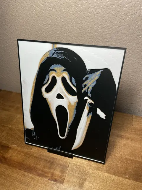 HueForge model: Ghostface - Scream by Cloudy Nostalgia