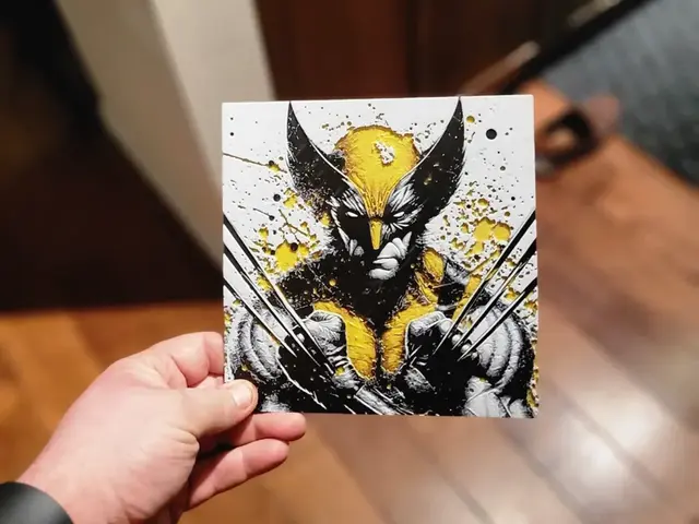 HueForge model: Graffiti Wolverine Hueforge by 3Ree Printing