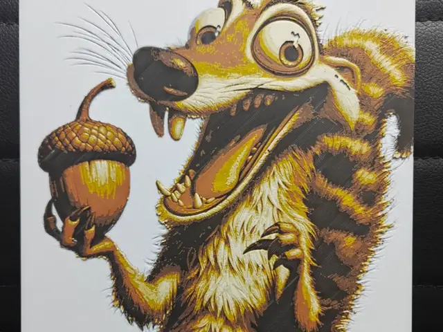 HueForge model: Scrat The Squirrel Ice Age by TheHueforgeLady