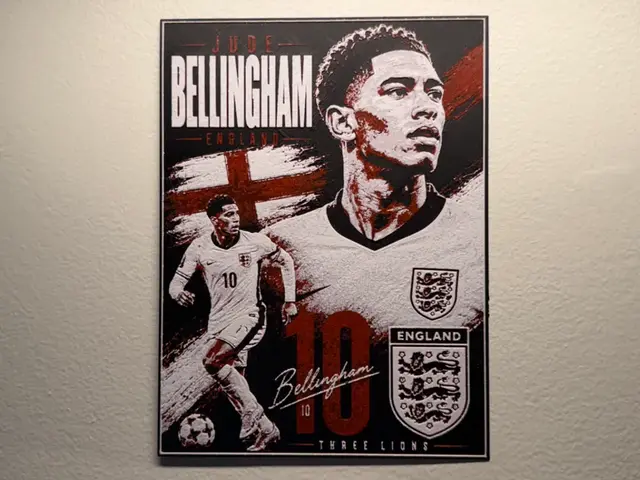 HueForge model: England Jude Bellingham World Cup Poster HueForge by liv_3d