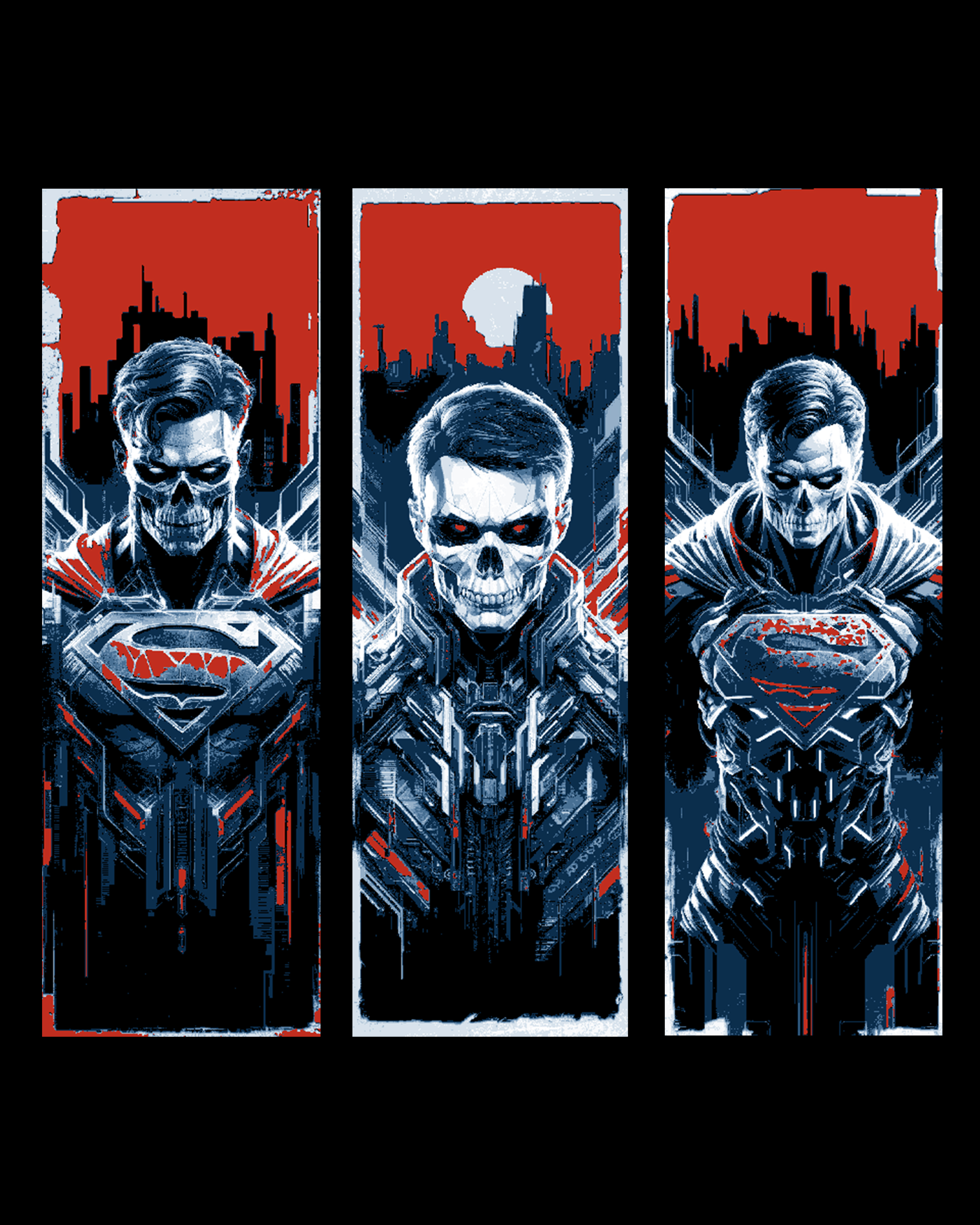 Fan Art depiction of Zombified Superman and More - Set of Zombie Bookmarks by BooneCo3d HueForge model: Fan Art depiction of Zombified Superman and More - Set of Zombie Bookmarks by BooneCo3d