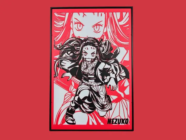 HueForge model: Nezuko (Demon Slayer) by BusyKikiBee