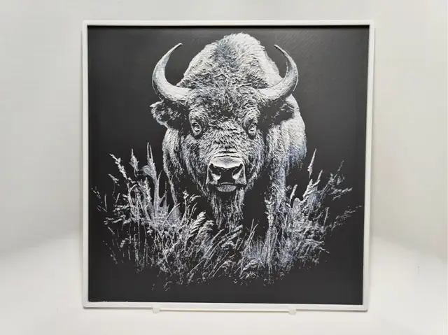 HueForge model: Bison - Hueforge by BeaN