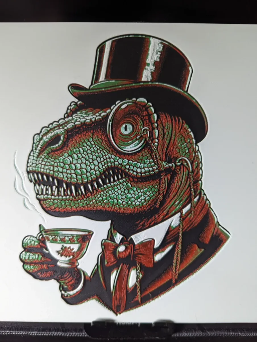 Tea Rex Hueforge by the_bearded_jedi HueForge model: Tea Rex Hueforge by the_bearded_jedi
