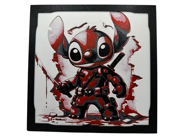 HueForge model: Stitch - Deadpool Cosplay by Canadian Gamer