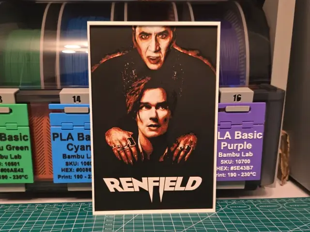 HueForge model: Renfield Movie Poster - Hueforge Art by Lumpy3D
