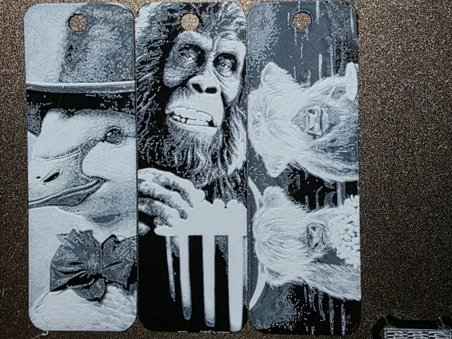 HueForge model: At The Movies Bookmark Set of 3 Hueforge No AMS by AirMechDesigns