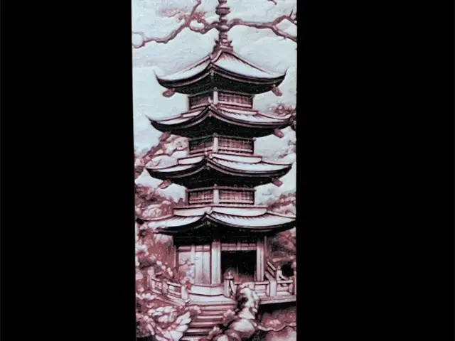 HueForge model: Japan Bookmark by Morganja