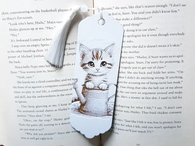 HueForge model: Bookmark, Watering Can Kitten by Dame Jo