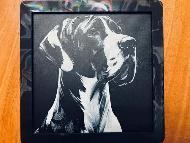 HueForge model: Great Dane (Black and White) by JustBe 3D Printing
