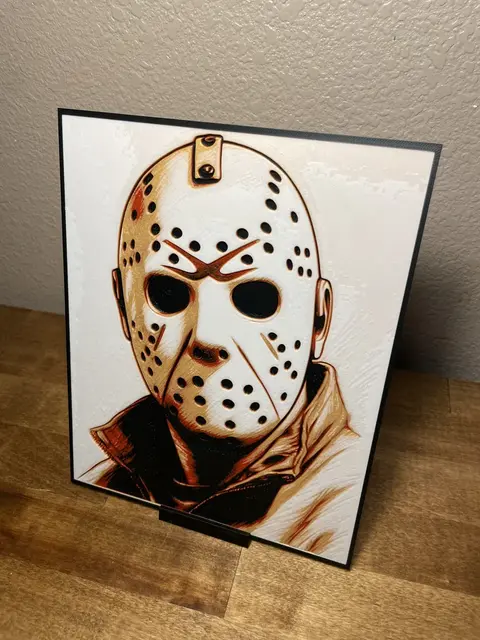 HueForge model: Jason - Friday the 13th by Cloudy Nostalgia