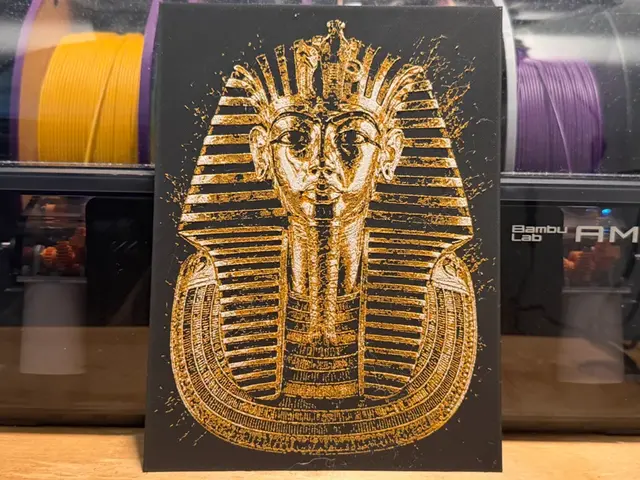 HueForge model: King Tut Burial Mask HueForge by liv_3d