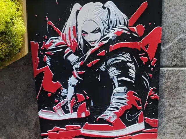 HueForge model: Harley Nike by Garuda3D