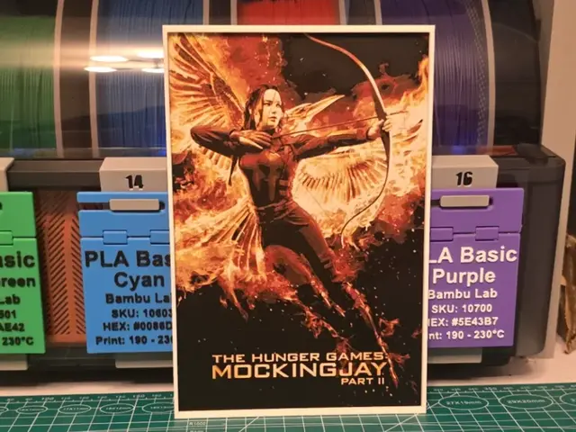 HueForge model: The Hunger Games: Mockingjay Part 2 - Hueforge Art by Lumpy3D