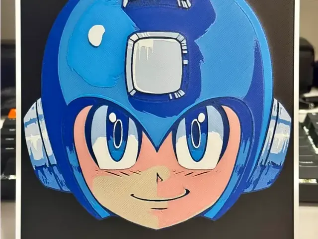 HueForge model: Mega Man by Strata Prints