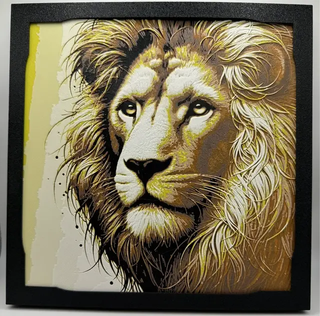 HueForge model: Lion Hueforge by Canadian Gamer