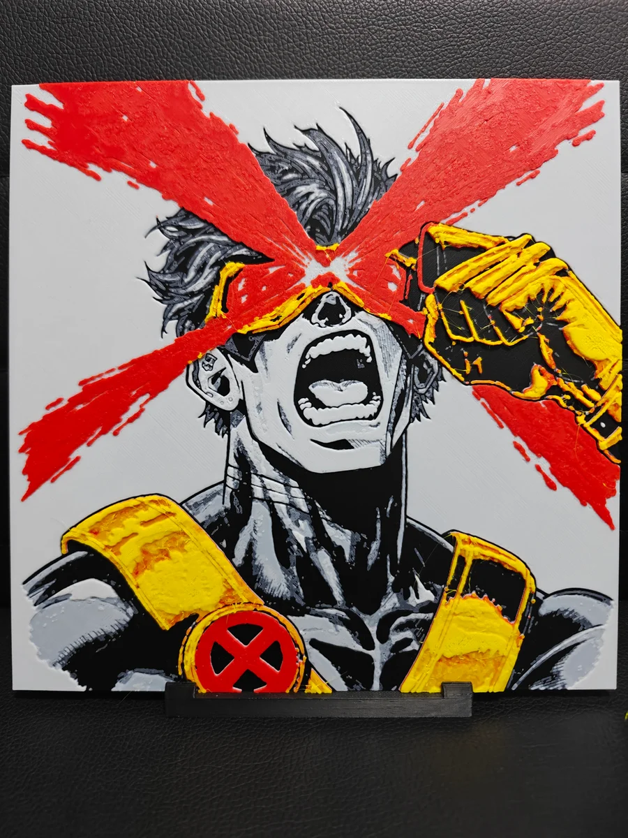 Cyclops X-Men by TheHueforgeLady HueForge model: Cyclops X-Men by TheHueforgeLady
