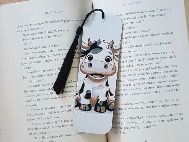 HueForge model: Cartoon Cow bookmark, Hueforge by Dame Jo