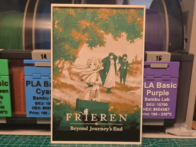 HueForge model: Frieren: Beyond Journey's End Poster - Hueforge by Lumpy3D