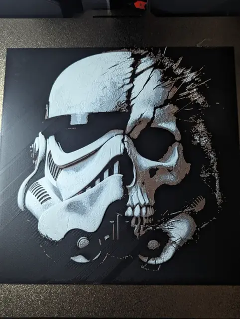HueForge model: Stormtrooper Skull hueforge by the_bearded_jedi