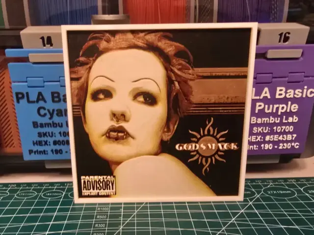 HueForge model: Godsmack "Godsmack" Album - Hueforge Art by Lumpy3D
