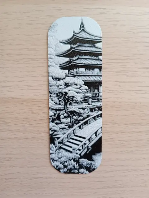 HueForge model: Bridge in the Temple Bookmark by Atrus Design