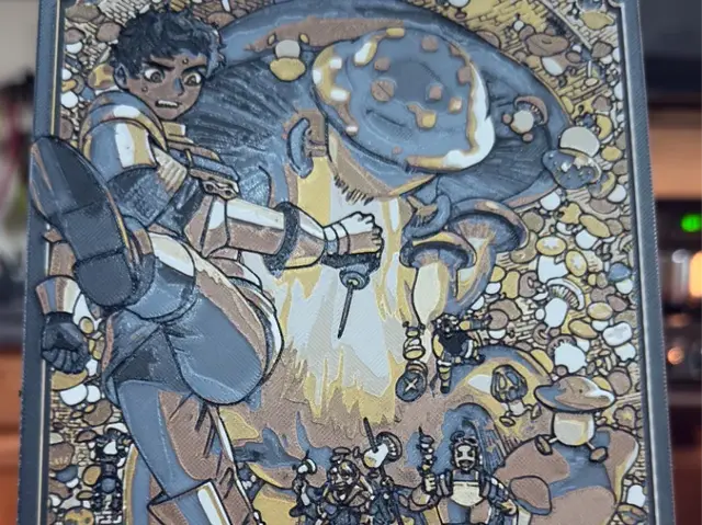 HueForge model: Delicious in Dungeon - Kabru by Pretty Okay Prints
