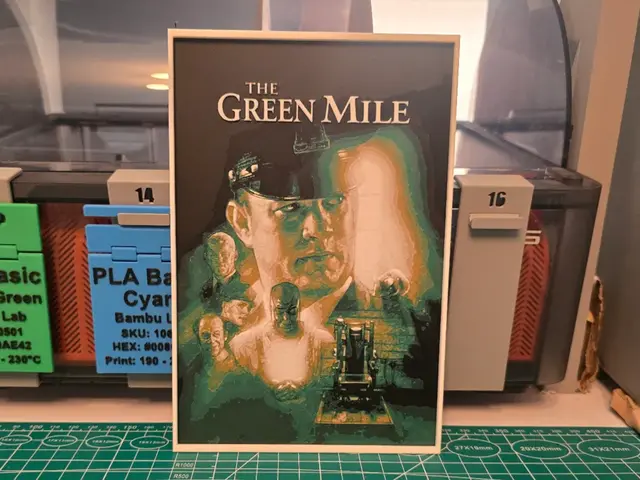 HueForge model: The Green Mile Movie Poster - Hueforge Art by Lumpy3D