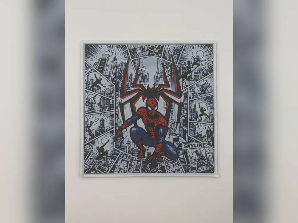 Spider-Man Comic HueForge Print by Thadius HueForge model: Spider-Man Comic HueForge Print by Thadius