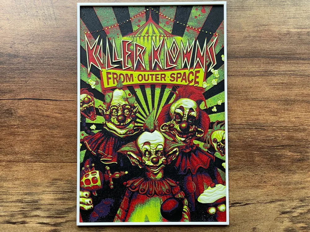 Killer Klowns From Outer Space (1988) Hueforge by NiiON HueForge model: Killer Klowns From Outer Space (1988) Hueforge by NiiON