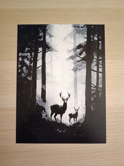 HueForge model: Deer in Forest Hueforge by Atrus Design