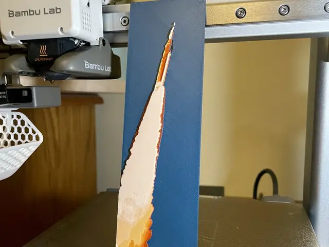HueForge model: Artemis Launch Boomark by 3D_Forged