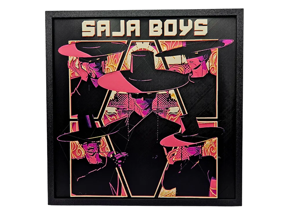 Saja Boys - Your Idol (KPop Demon Hunters) by BusyKikiBee HueForge model: Saja Boys - Your Idol (KPop Demon Hunters) by BusyKikiBee