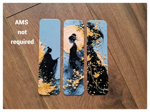 HueForge model: Fantasy Japanese Style golden bookmark set by EternalDesigns3D