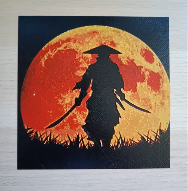 HueForge model: Ninja Moon Hueforge by Atrus Design