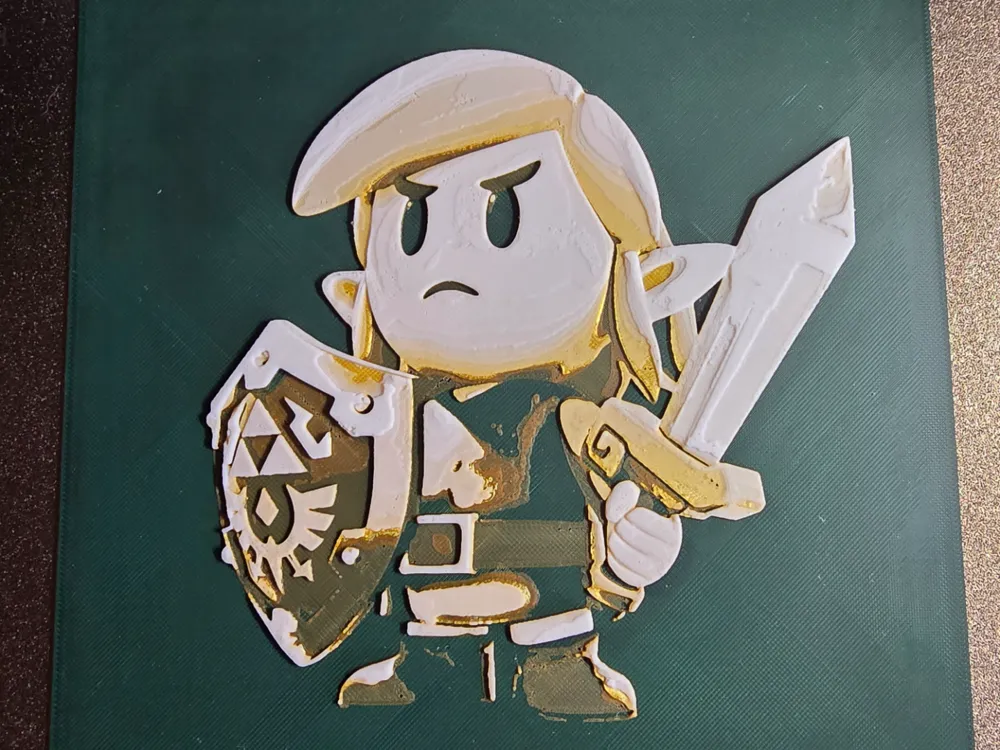 Zelda - Link Hueforge by 3D-Mentiel HueForge model: Zelda - Link Hueforge by 3D-Mentiel
