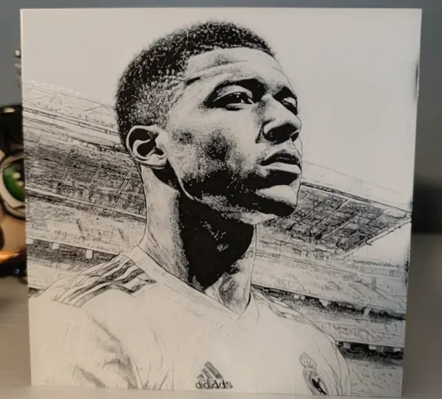 HueForge model: Hueforge Mbappe by Litolunar