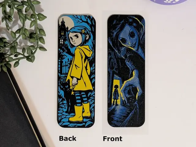 HueForge model: Coraline, and Other Mother Dual Sided Bookmark by CommandersVault